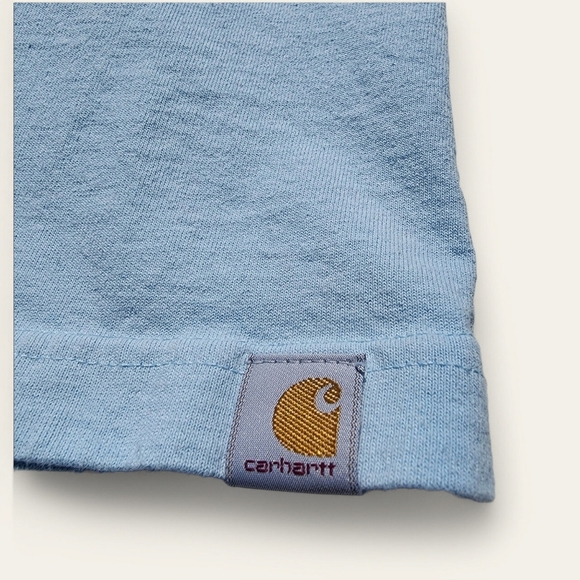 Carhartt Men's Logo T-Shirt – Light Blue – Size M - Picture 8 of 8